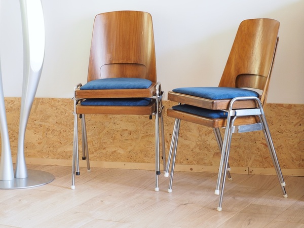 4 chaises BAUMANN modèle MANHATTAN