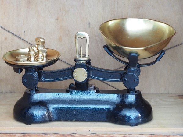Ancienne balance de cuisine anglaise