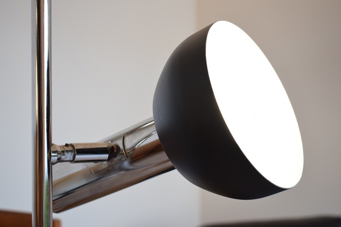 Lampadaire vintage 2 spots orientables