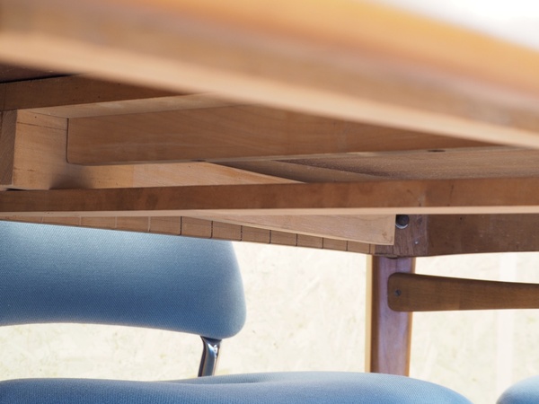Table à rallonges en Teck de style Scandinave