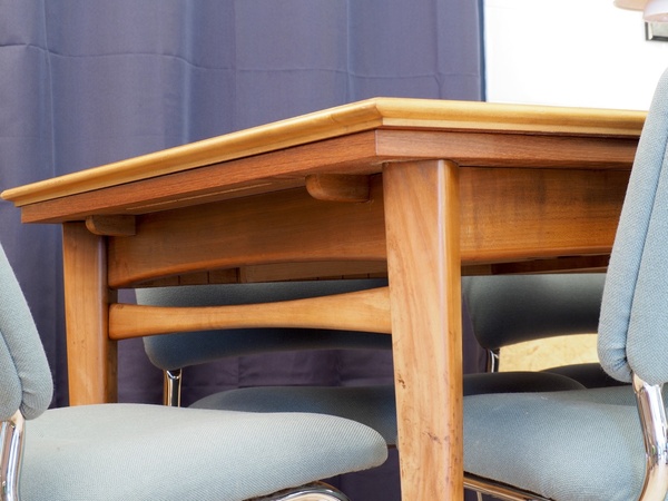 Table à rallonges en Teck de style Scandinave