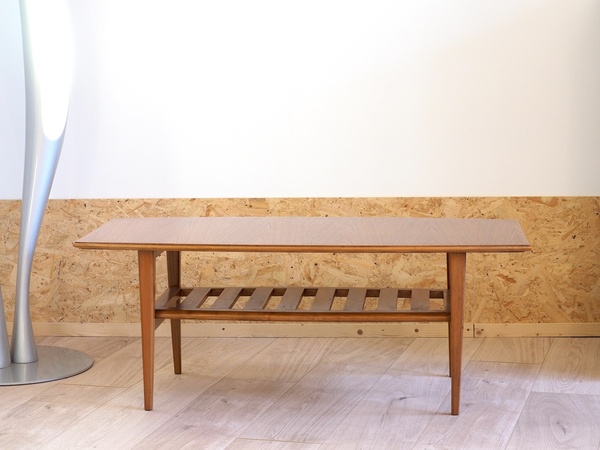 Table basse teck scandinave