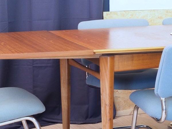 Table à rallonges en Teck de style Scandinave